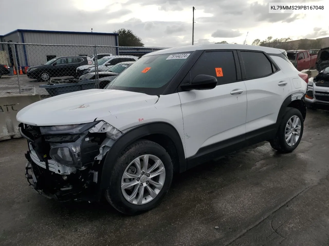 2023 Chevrolet Trailblazer Ls VIN: KL79MMS29PB167048 Lot: 78144224