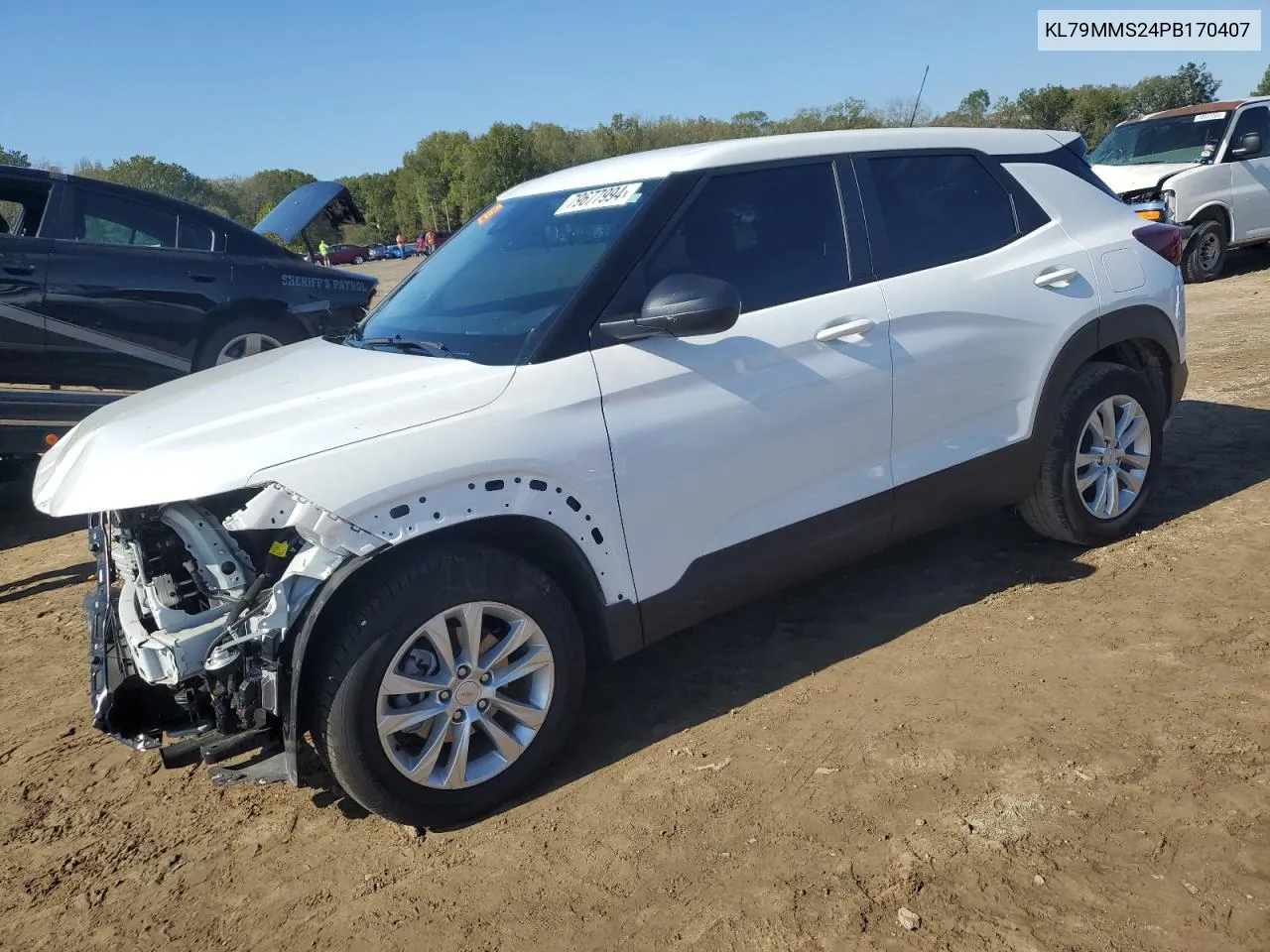 2023 Chevrolet Trailblazer Ls VIN: KL79MMS24PB170407 Lot: 79677994