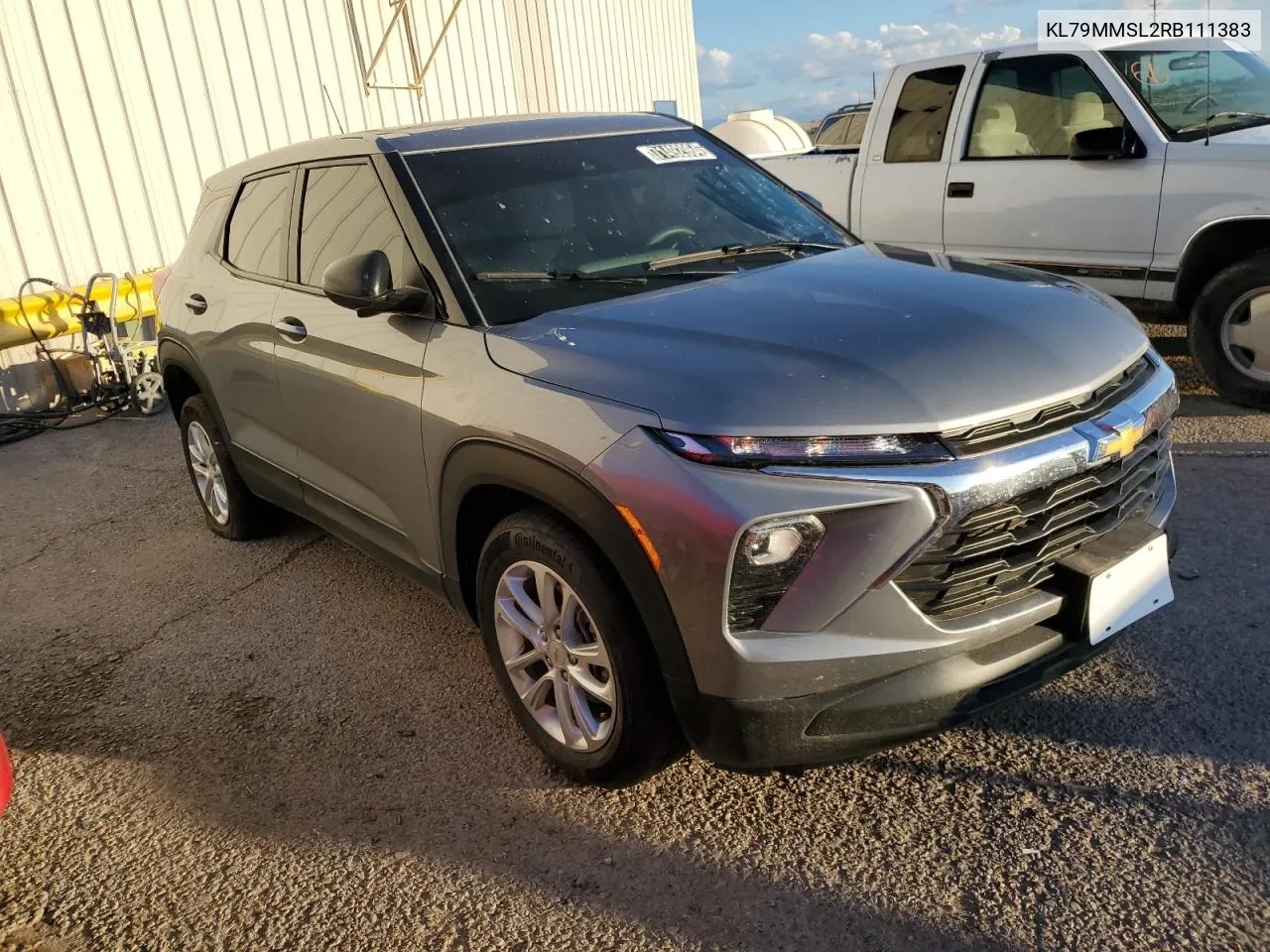 2024 Chevrolet Trailblazer Ls VIN: KL79MMSL2RB111383 Lot: 71492964