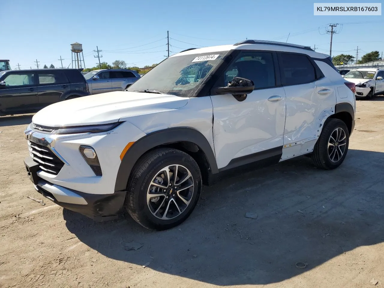 2024 Chevrolet Trailblazer Lt VIN: KL79MRSLXRB167603 Lot: 74113944