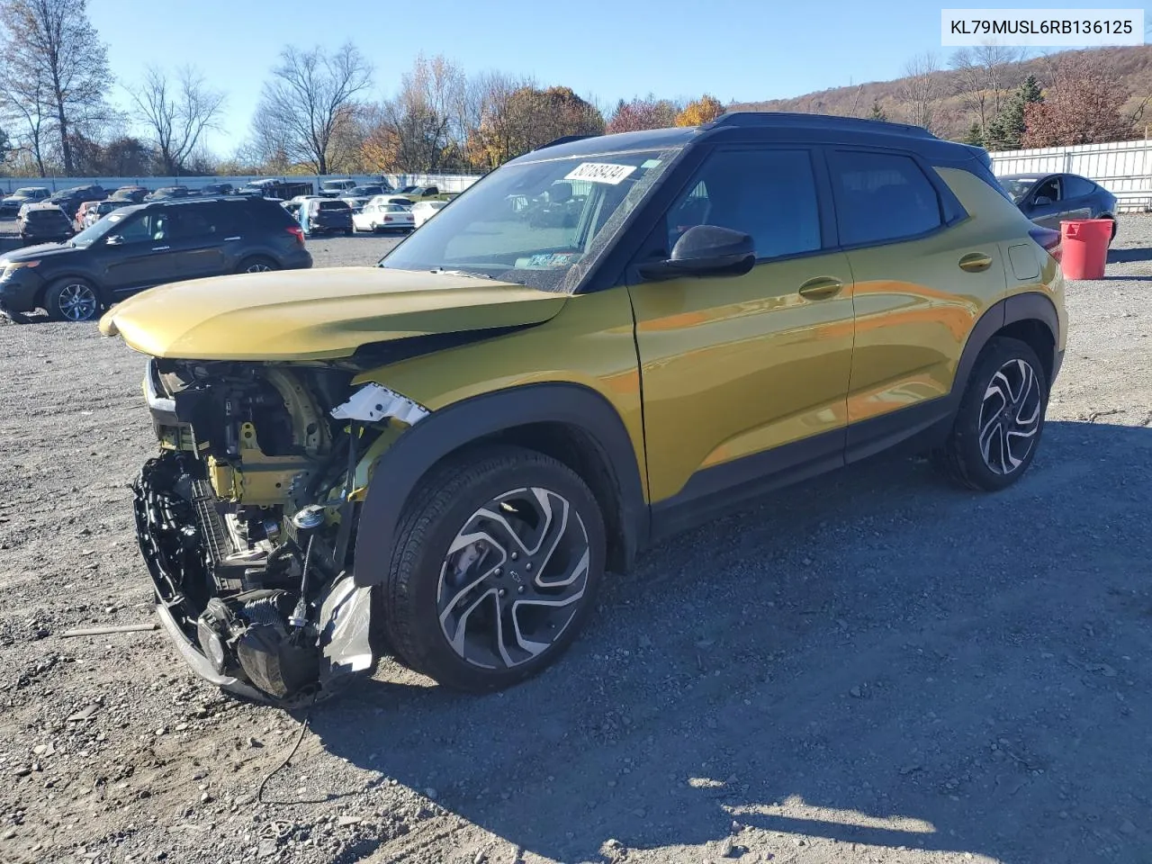 2024 Chevrolet Trailblazer Rs VIN: KL79MUSL6RB136125 Lot: 80188434