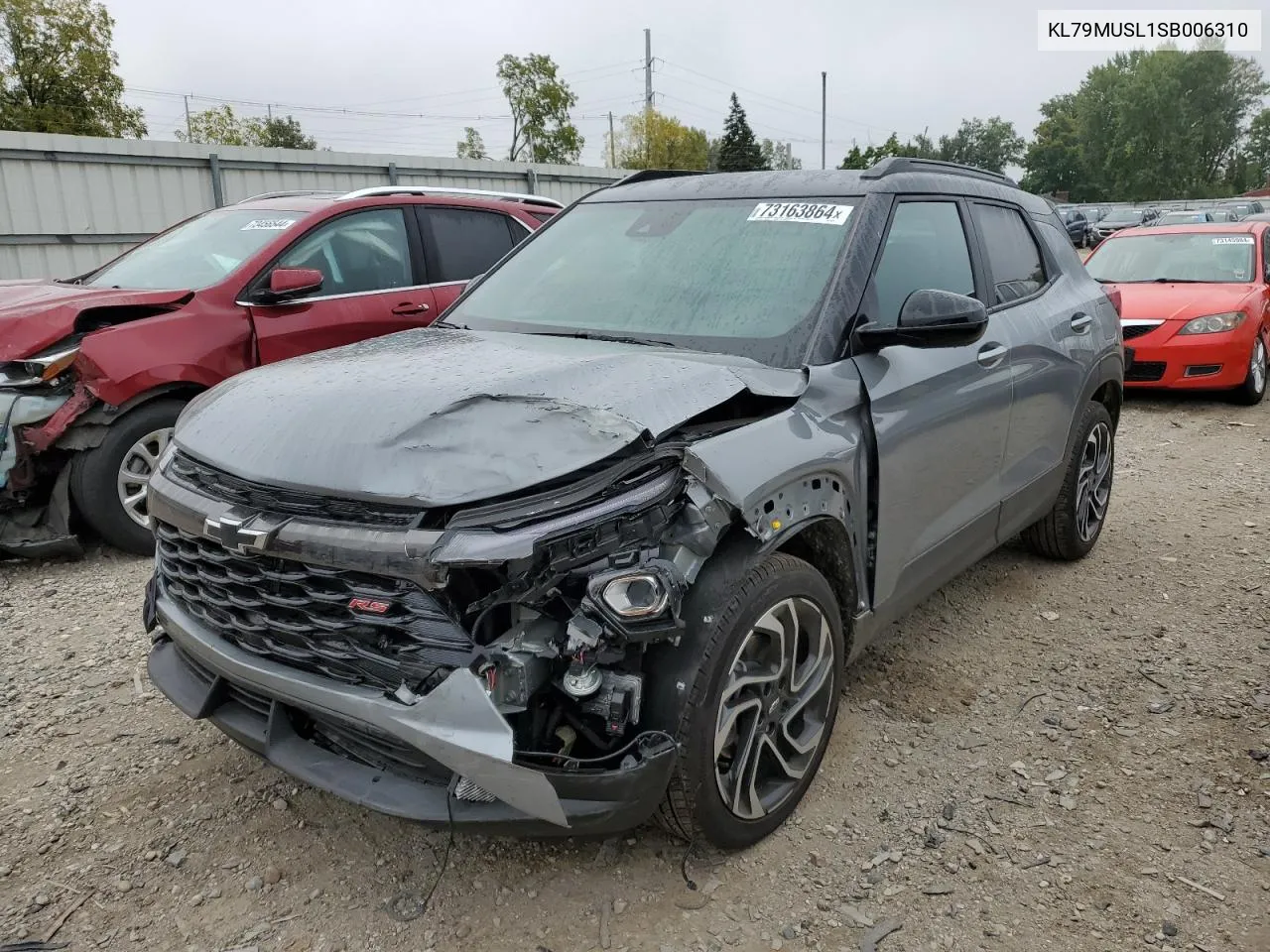 2025 Chevrolet Trailblazer Rs VIN: KL79MUSL1SB006310 Lot: 73163864