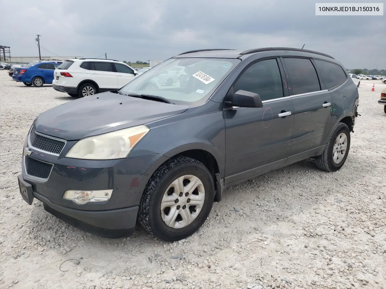 2010 Chevrolet Traverse Lt VIN: 1GNKRJED1BJ150316 Lot: 52476104