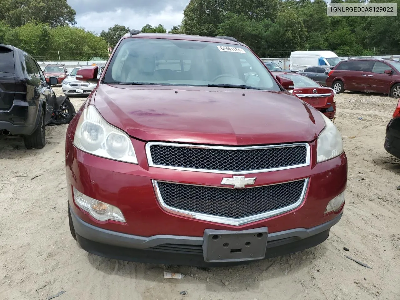 2010 Chevrolet Traverse Lt VIN: 1GNLRGED0AS129022 Lot: 66461184