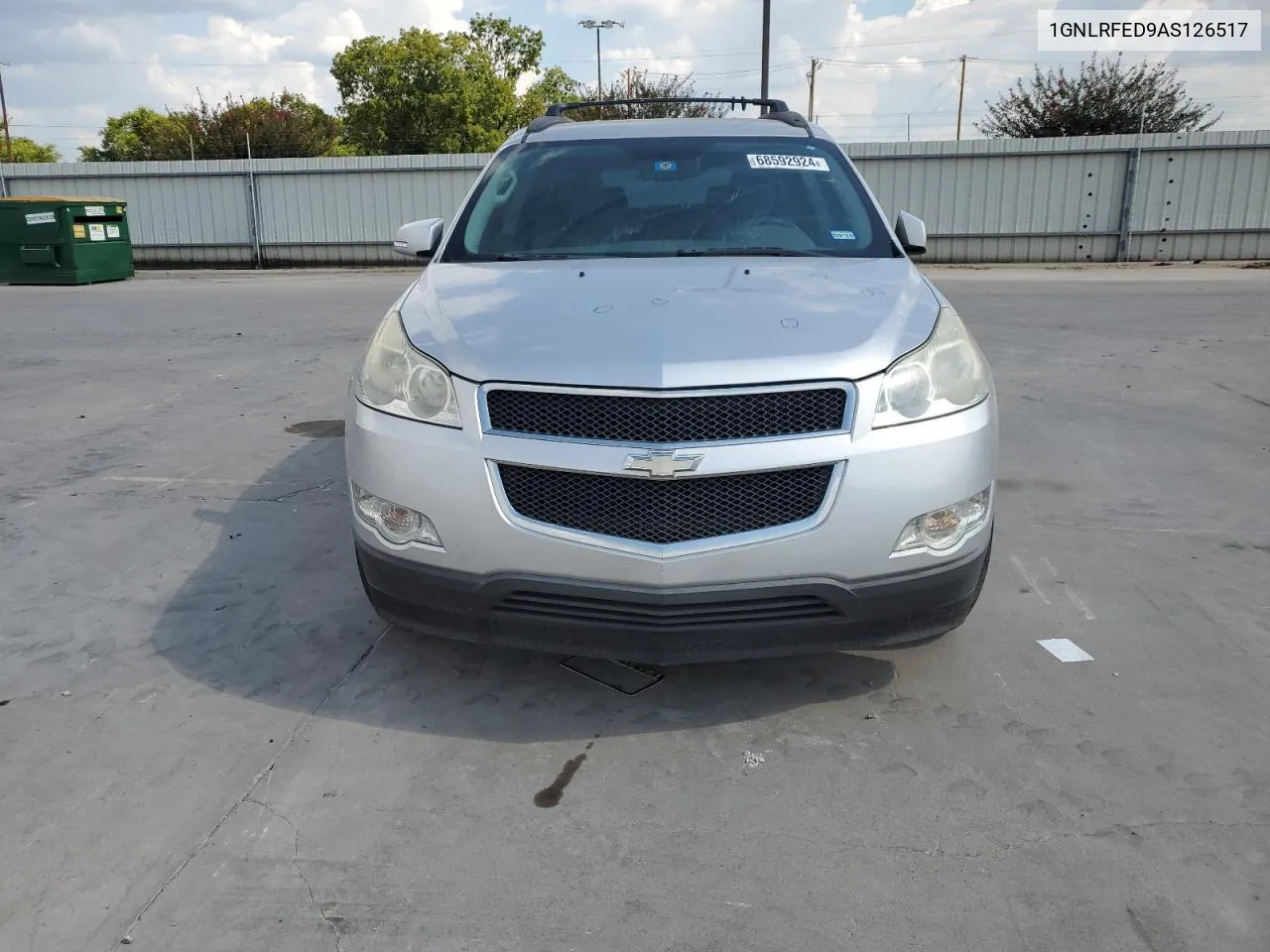 2010 Chevrolet Traverse Lt VIN: 1GNLRFED9AS126517 Lot: 68592924