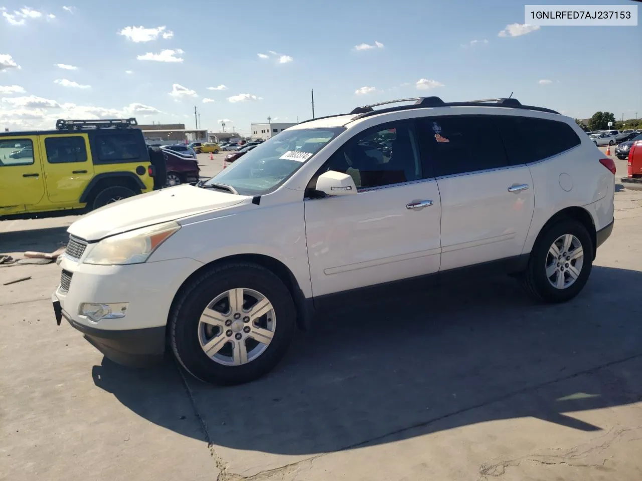 2010 Chevrolet Traverse Lt VIN: 1GNLRFED7AJ237153 Lot: 70893374