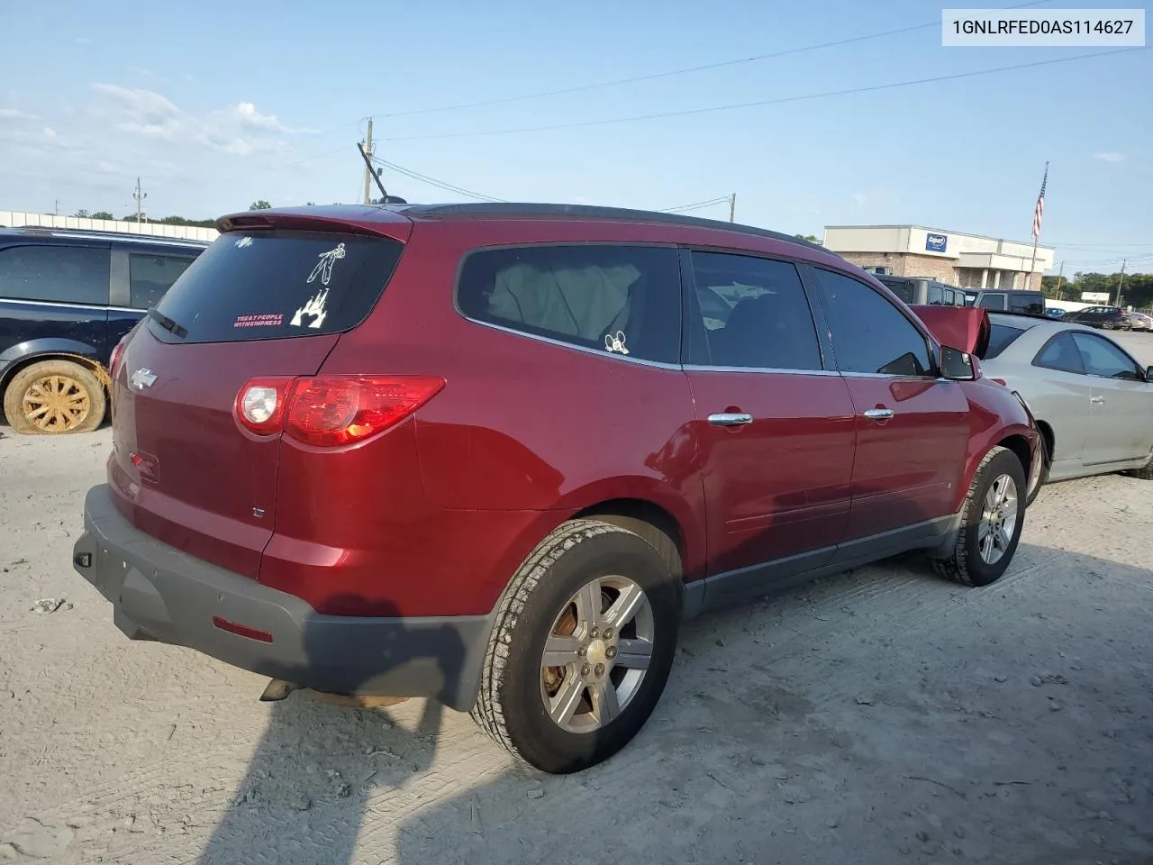 2010 Chevrolet Traverse Lt VIN: 1GNLRFED0AS114627 Lot: 76003634