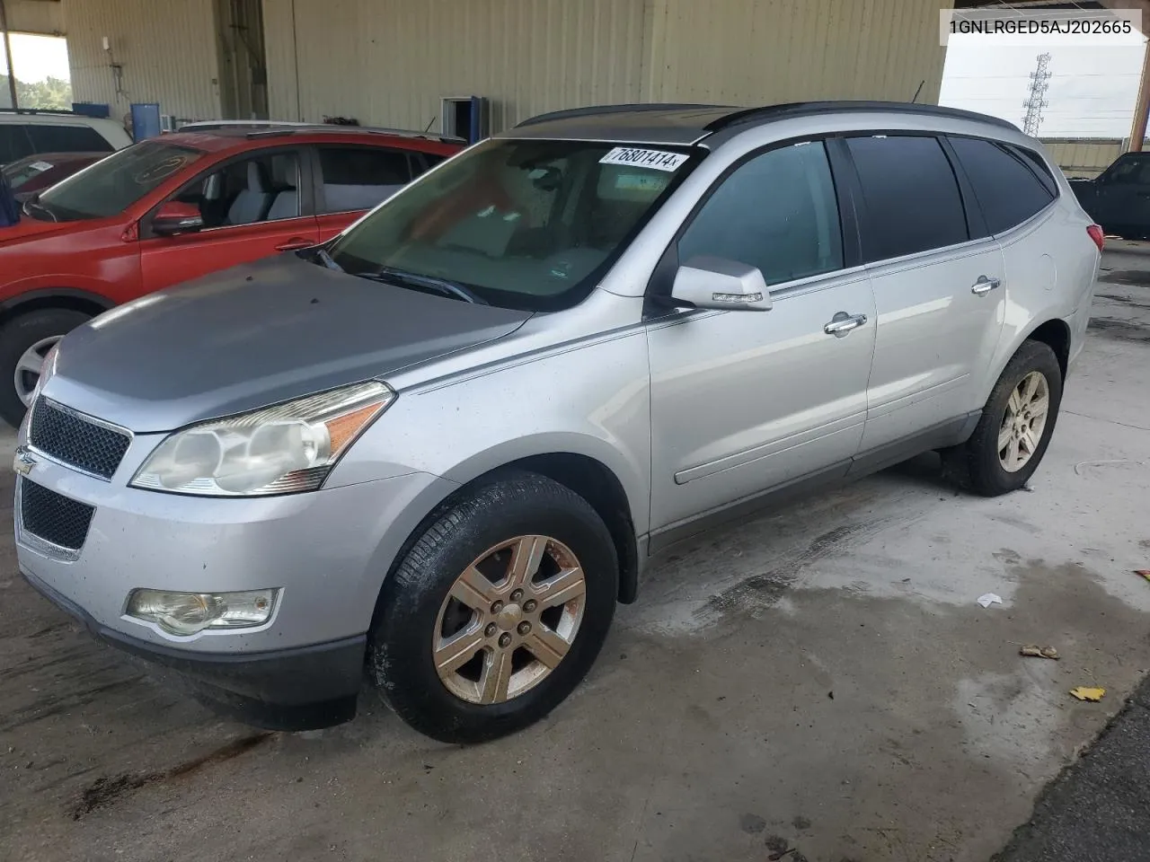 2010 Chevrolet Traverse Lt VIN: 1GNLRGED5AJ202665 Lot: 76801414