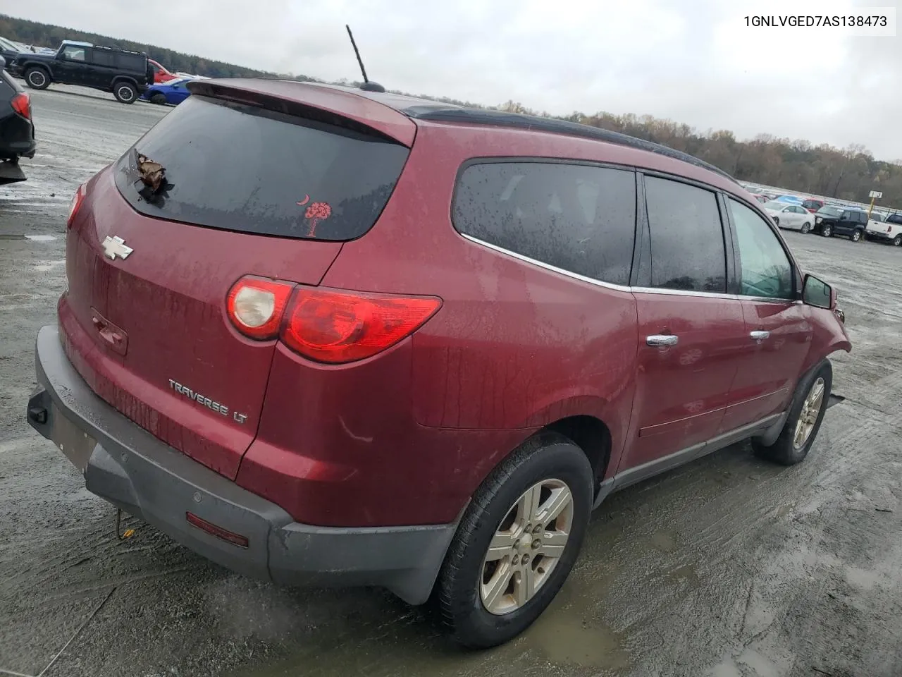 2010 Chevrolet Traverse Lt VIN: 1GNLVGED7AS138473 Lot: 78363114