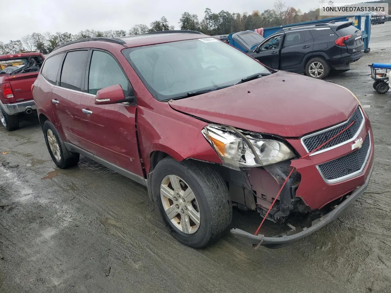 2010 Chevrolet Traverse Lt VIN: 1GNLVGED7AS138473 Lot: 78363114