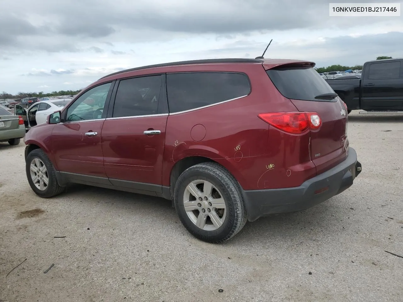 1GNKVGED1BJ217446 2011 Chevrolet Traverse Lt