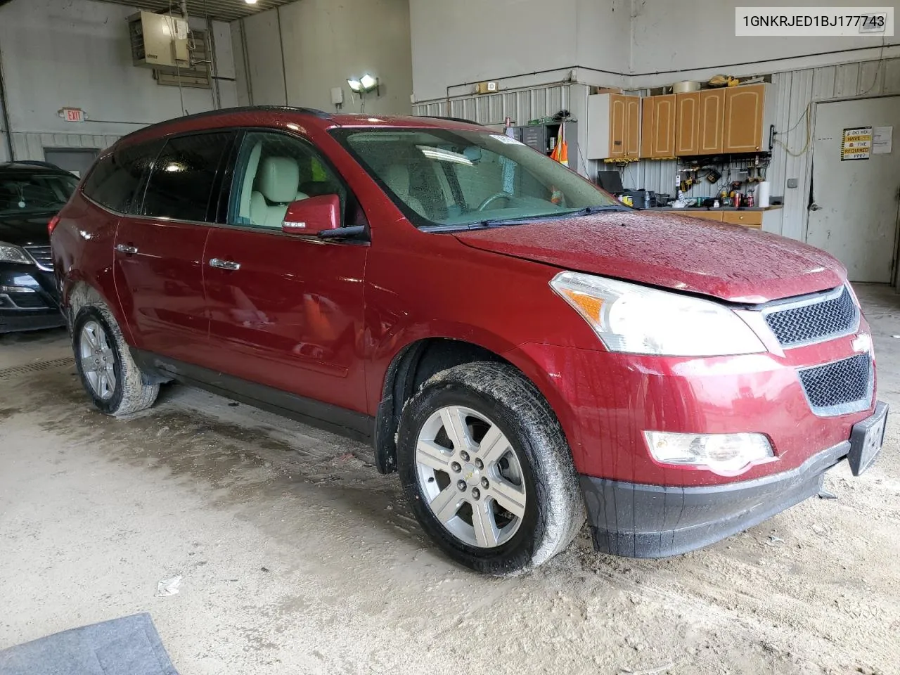 2011 Chevrolet Traverse Lt VIN: 1GNKRJED1BJ177743 Lot: 54915674