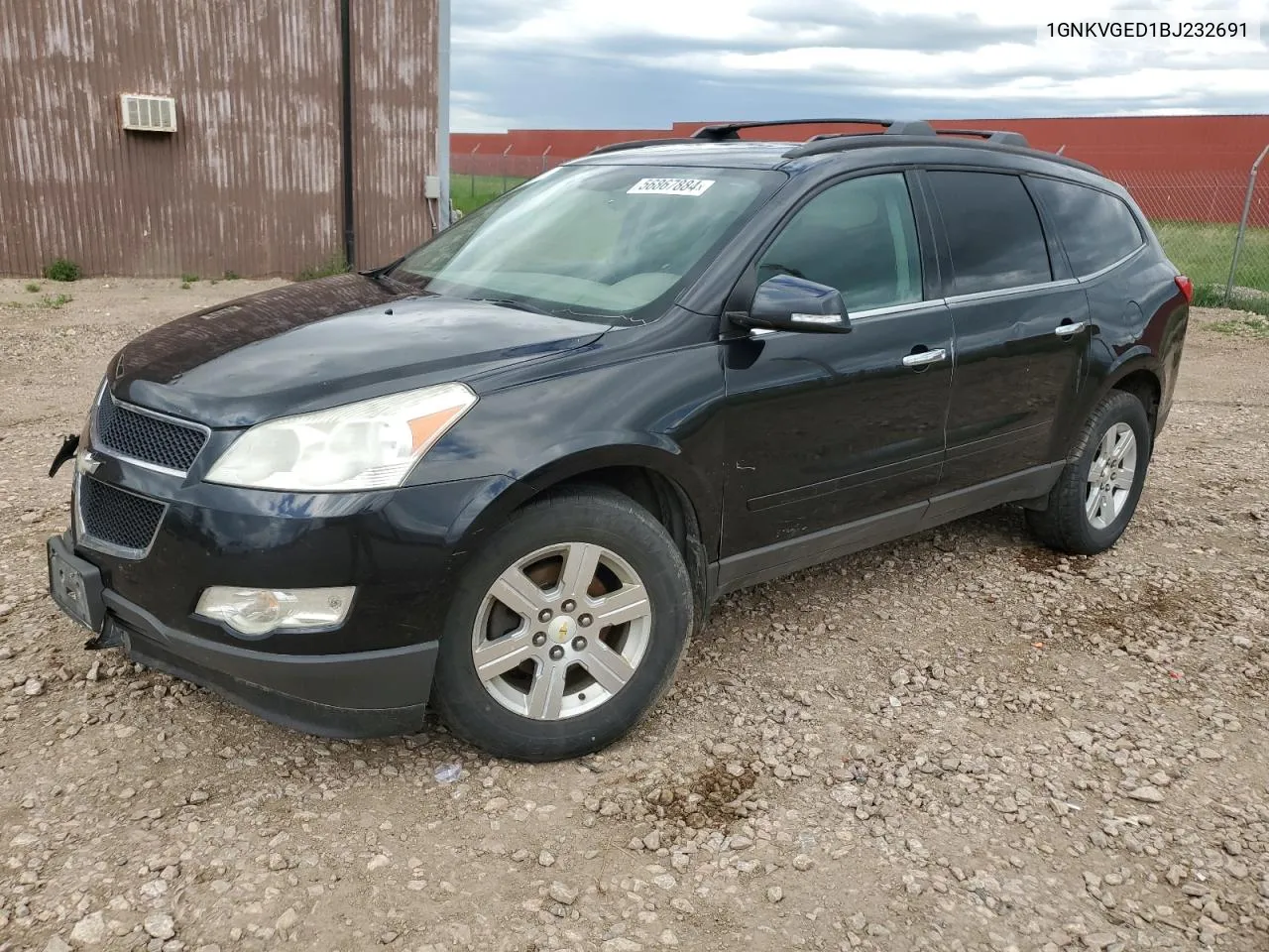 2011 Chevrolet Traverse Lt VIN: 1GNKVGED1BJ232691 Lot: 56867884