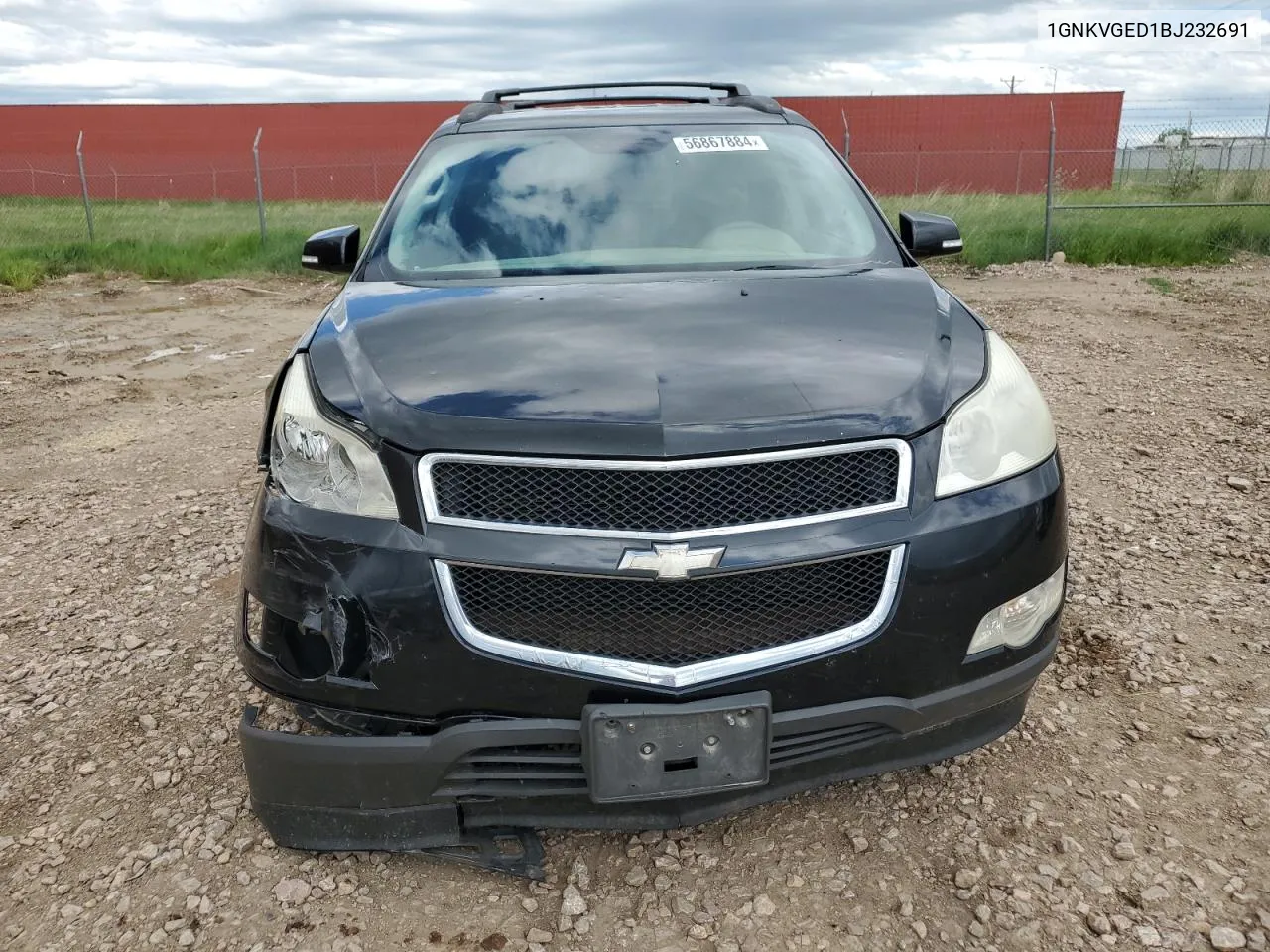 2011 Chevrolet Traverse Lt VIN: 1GNKVGED1BJ232691 Lot: 56867884