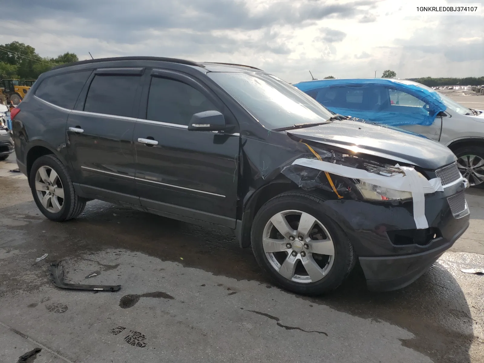 2011 Chevrolet Traverse Ltz VIN: 1GNKRLED0BJ374107 Lot: 65063014