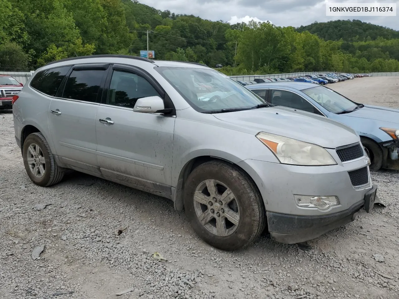 2011 Chevrolet Traverse Lt VIN: 1GNKVGED1BJ116374 Lot: 67885274