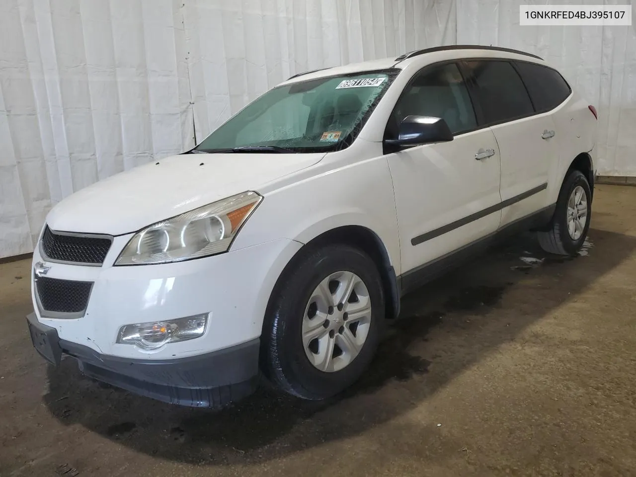 2011 Chevrolet Traverse Ls VIN: 1GNKRFED4BJ395107 Lot: 69611054