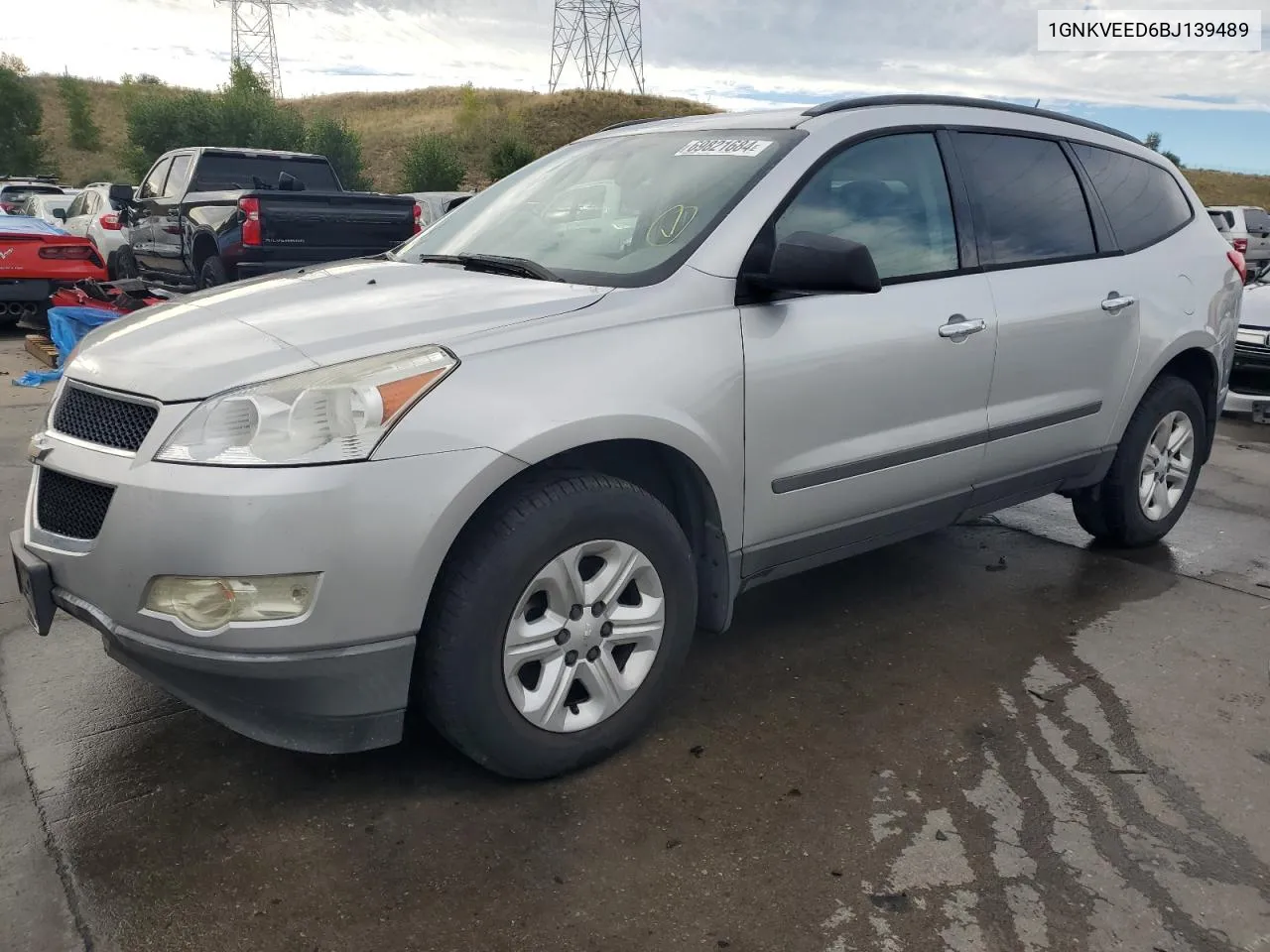 2011 Chevrolet Traverse Ls VIN: 1GNKVEED6BJ139489 Lot: 69821684