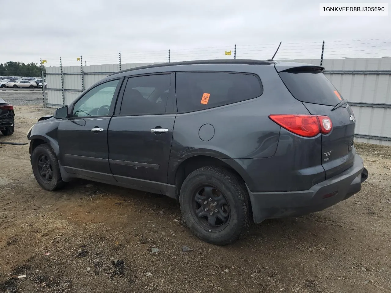 2011 Chevrolet Traverse Ls VIN: 1GNKVEED8BJ305690 Lot: 71466074