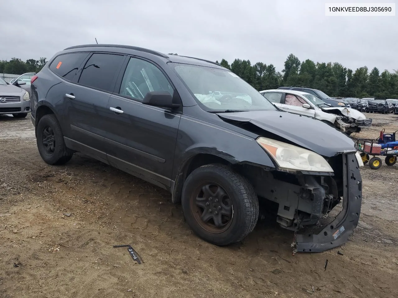 2011 Chevrolet Traverse Ls VIN: 1GNKVEED8BJ305690 Lot: 71466074