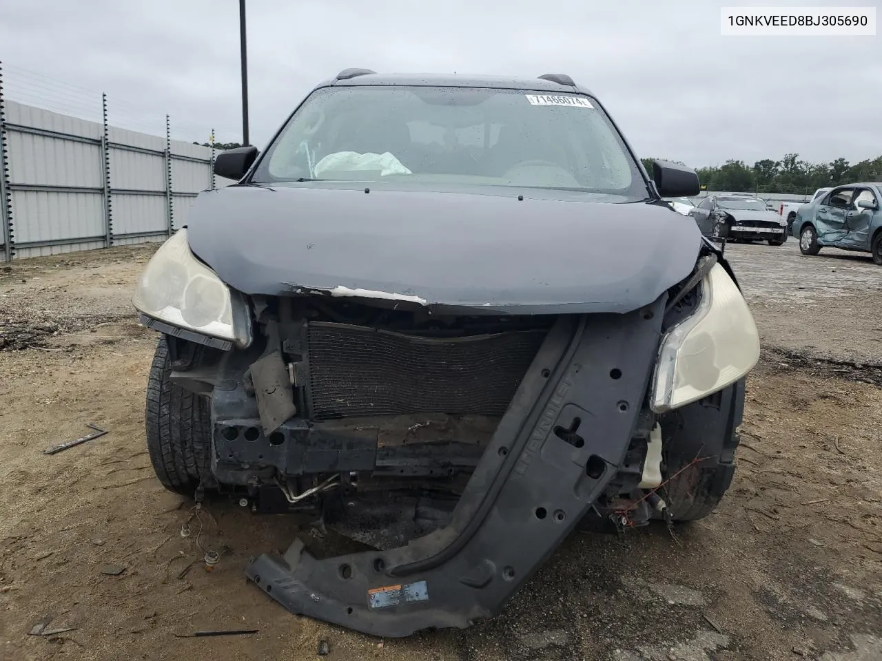 2011 Chevrolet Traverse Ls VIN: 1GNKVEED8BJ305690 Lot: 71466074