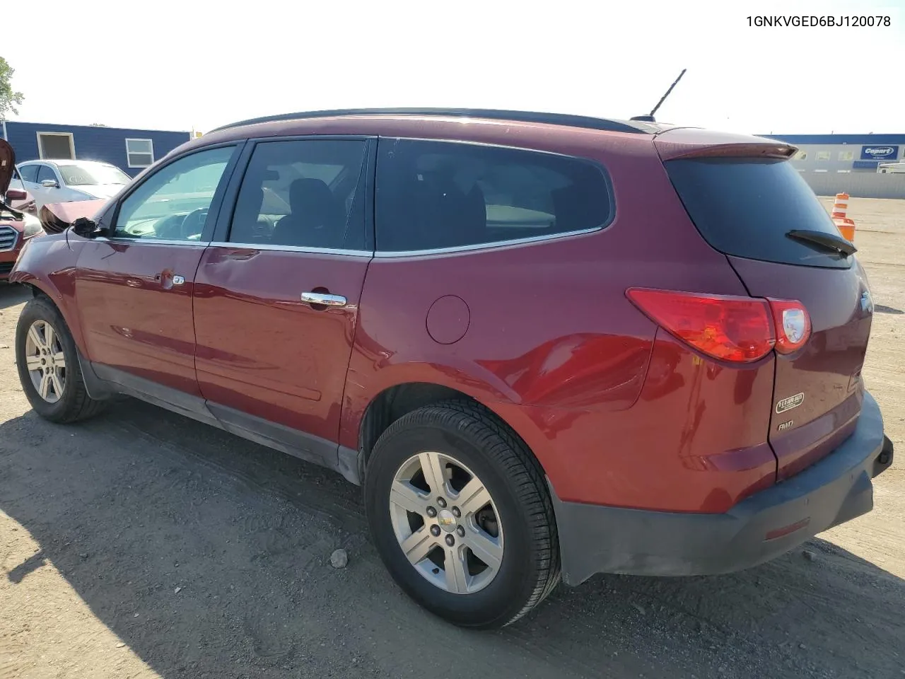 1GNKVGED6BJ120078 2011 Chevrolet Traverse Lt