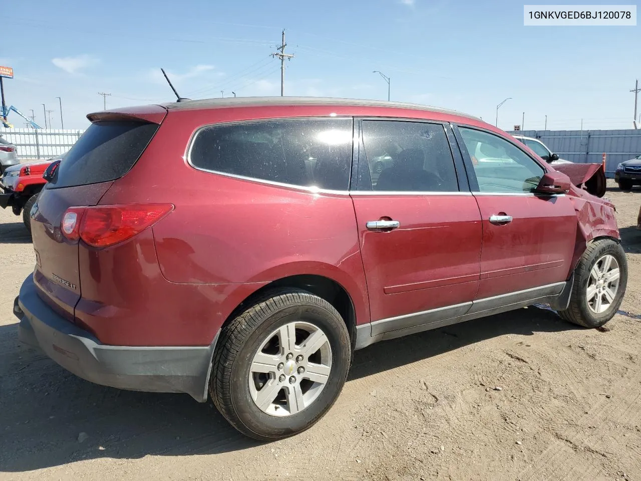 1GNKVGED6BJ120078 2011 Chevrolet Traverse Lt