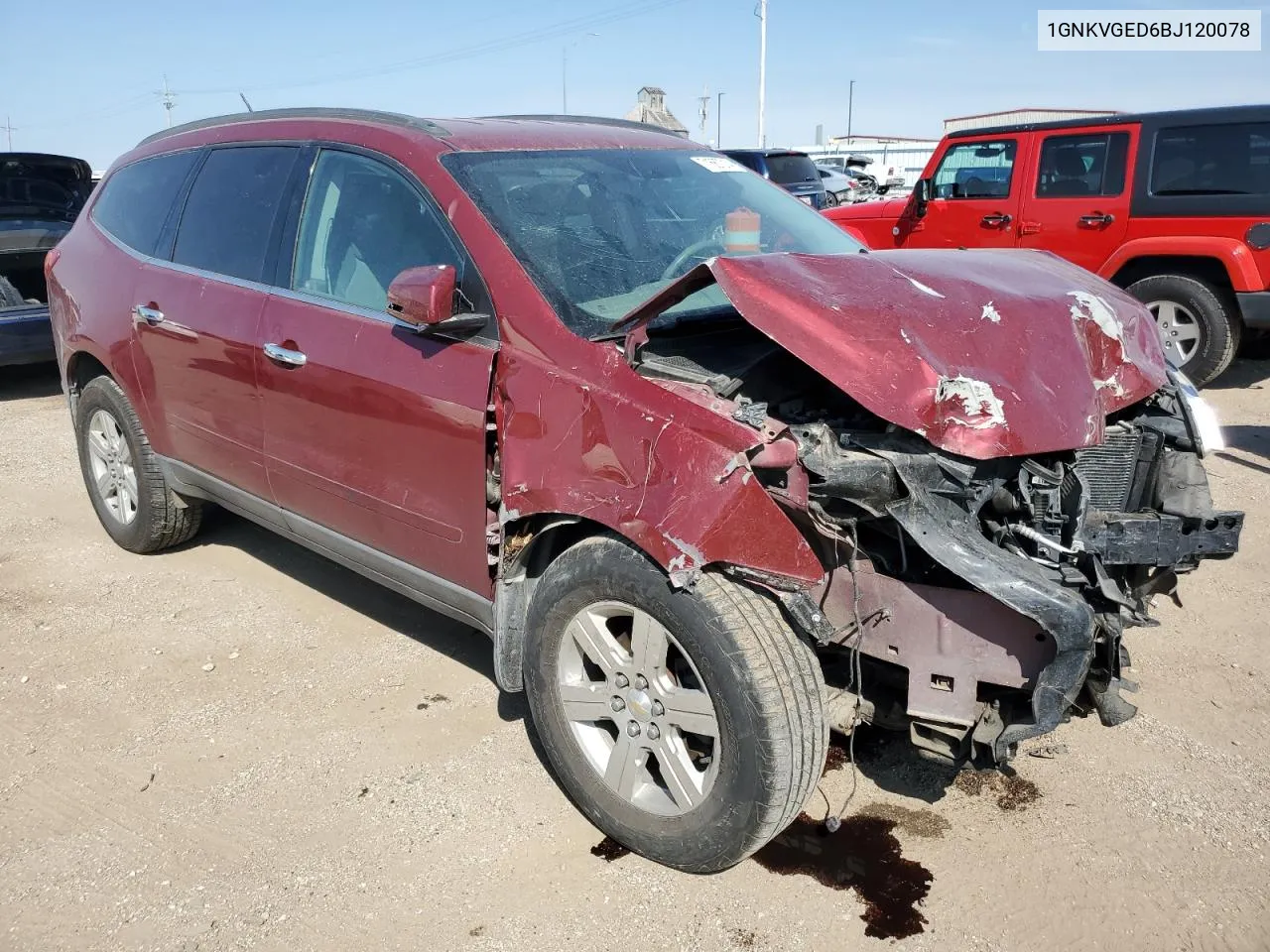 2011 Chevrolet Traverse Lt VIN: 1GNKVGED6BJ120078 Lot: 71667214