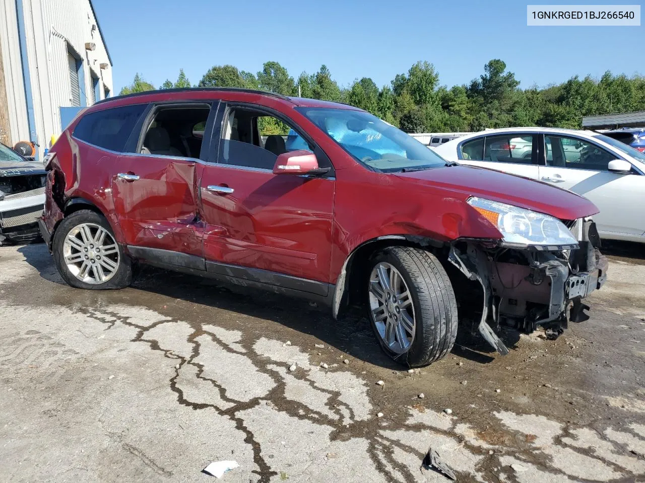 1GNKRGED1BJ266540 2011 Chevrolet Traverse Lt