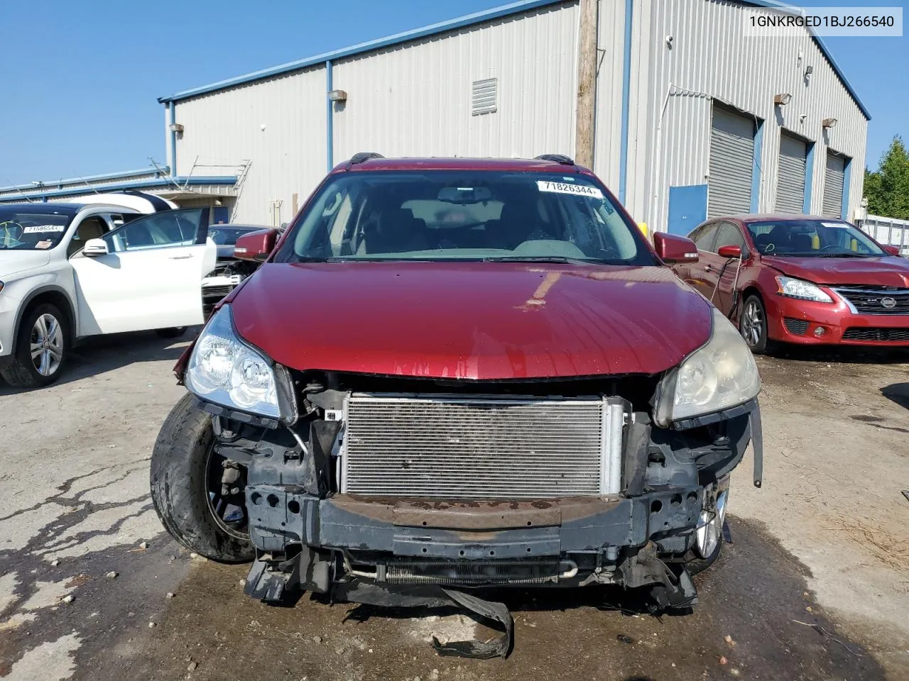 2011 Chevrolet Traverse Lt VIN: 1GNKRGED1BJ266540 Lot: 71826344