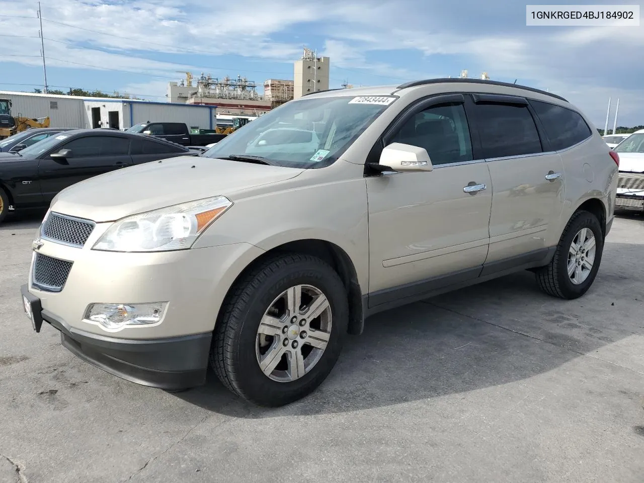 2011 Chevrolet Traverse Lt VIN: 1GNKRGED4BJ184902 Lot: 72843444