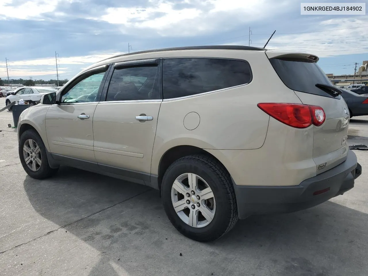 2011 Chevrolet Traverse Lt VIN: 1GNKRGED4BJ184902 Lot: 72843444