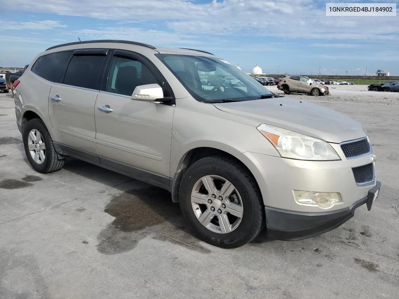 2011 Chevrolet Traverse Lt VIN: 1GNKRGED4BJ184902 Lot: 72843444