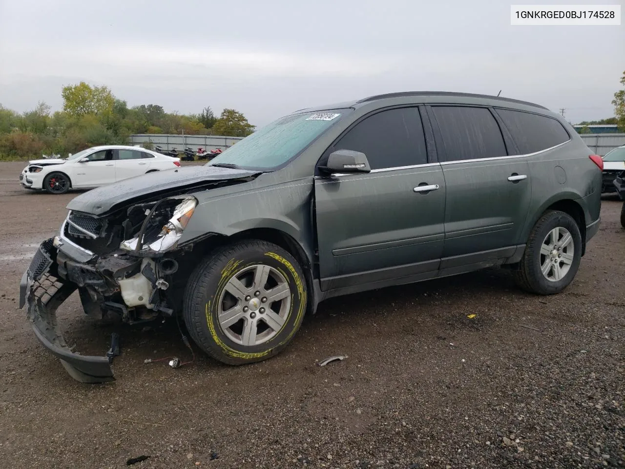 2011 Chevrolet Traverse Lt VIN: 1GNKRGED0BJ174528 Lot: 72850124