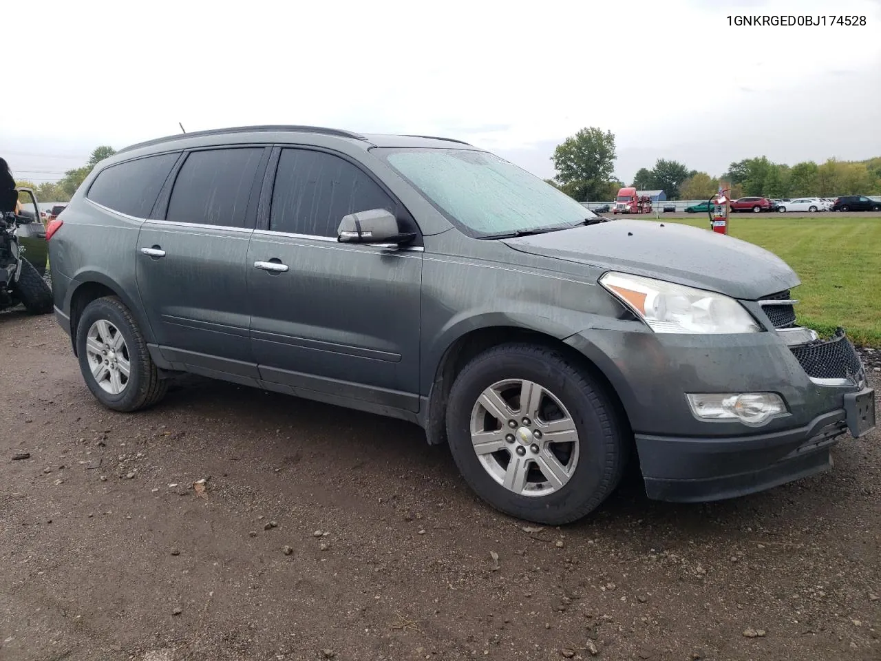 2011 Chevrolet Traverse Lt VIN: 1GNKRGED0BJ174528 Lot: 72850124