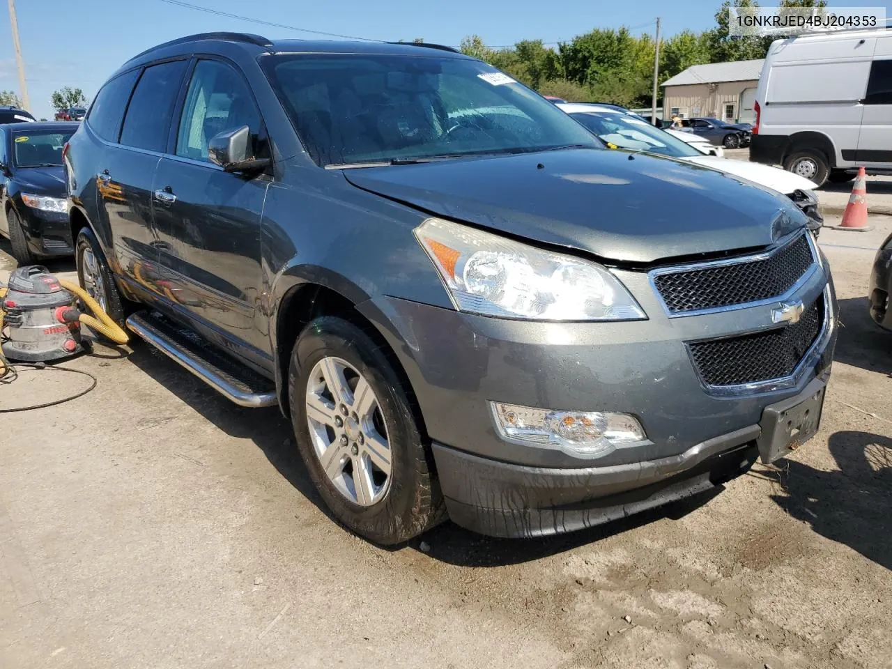 2011 Chevrolet Traverse Lt VIN: 1GNKRJED4BJ204353 Lot: 72867974