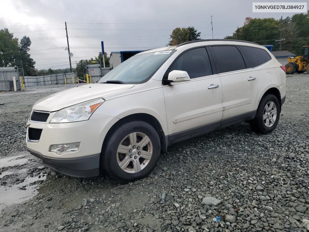 2011 Chevrolet Traverse Lt VIN: 1GNKVGED7BJ384927 Lot: 72980144