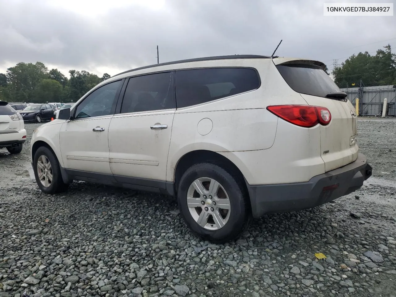 2011 Chevrolet Traverse Lt VIN: 1GNKVGED7BJ384927 Lot: 72980144