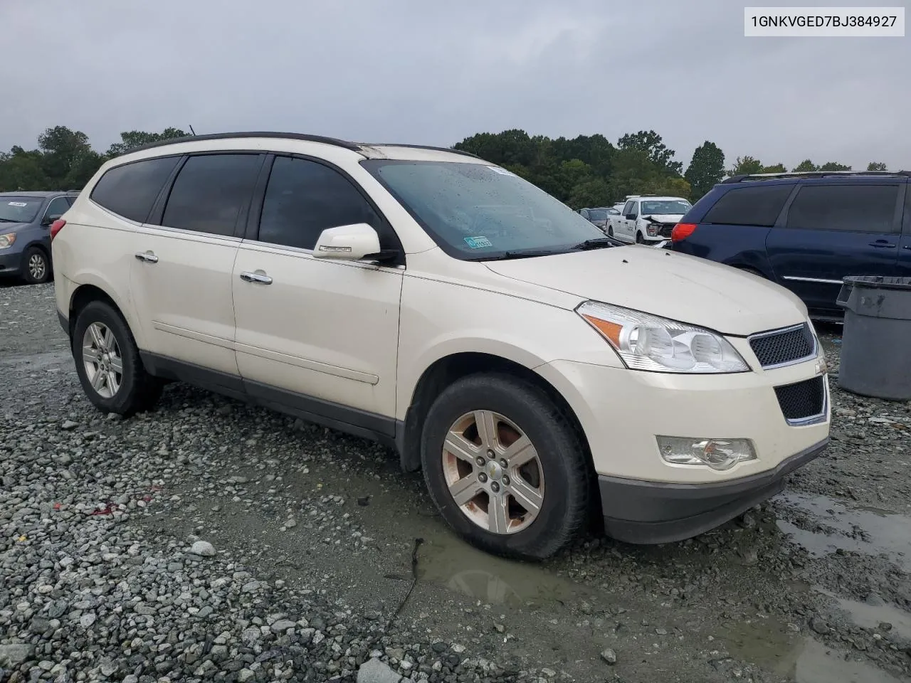 2011 Chevrolet Traverse Lt VIN: 1GNKVGED7BJ384927 Lot: 72980144