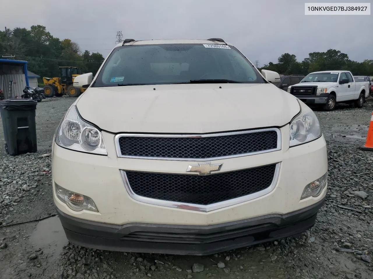 2011 Chevrolet Traverse Lt VIN: 1GNKVGED7BJ384927 Lot: 72980144