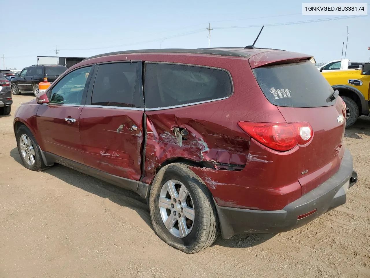 2011 Chevrolet Traverse Lt VIN: 1GNKVGED7BJ338174 Lot: 73512274