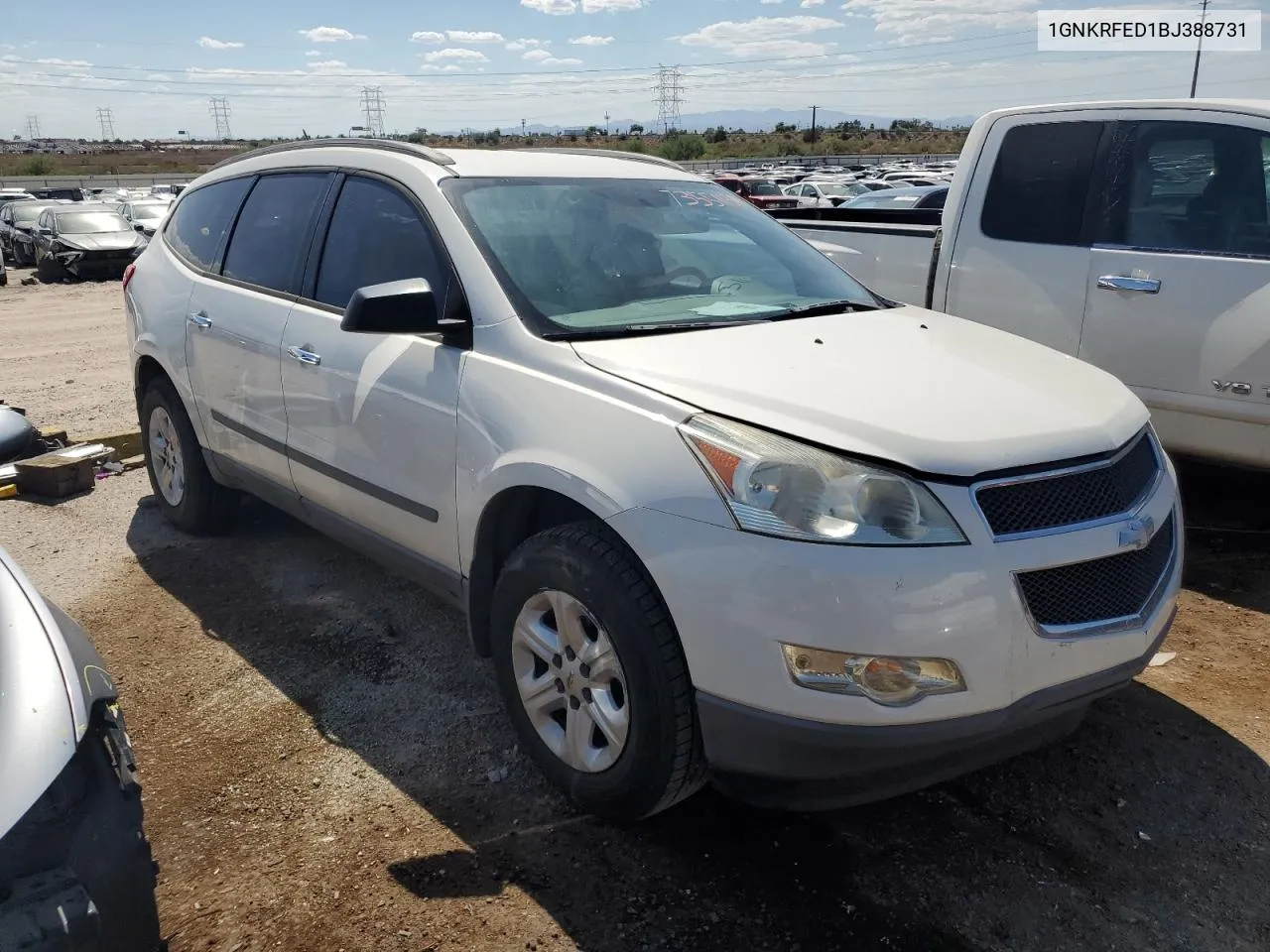 2011 Chevrolet Traverse Ls VIN: 1GNKRFED1BJ388731 Lot: 73551134