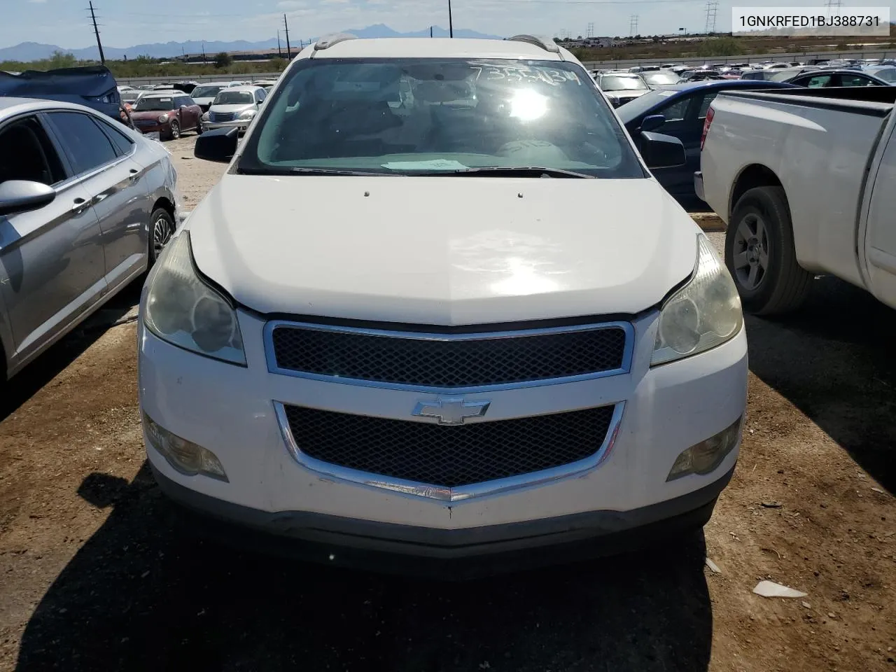 2011 Chevrolet Traverse Ls VIN: 1GNKRFED1BJ388731 Lot: 73551134