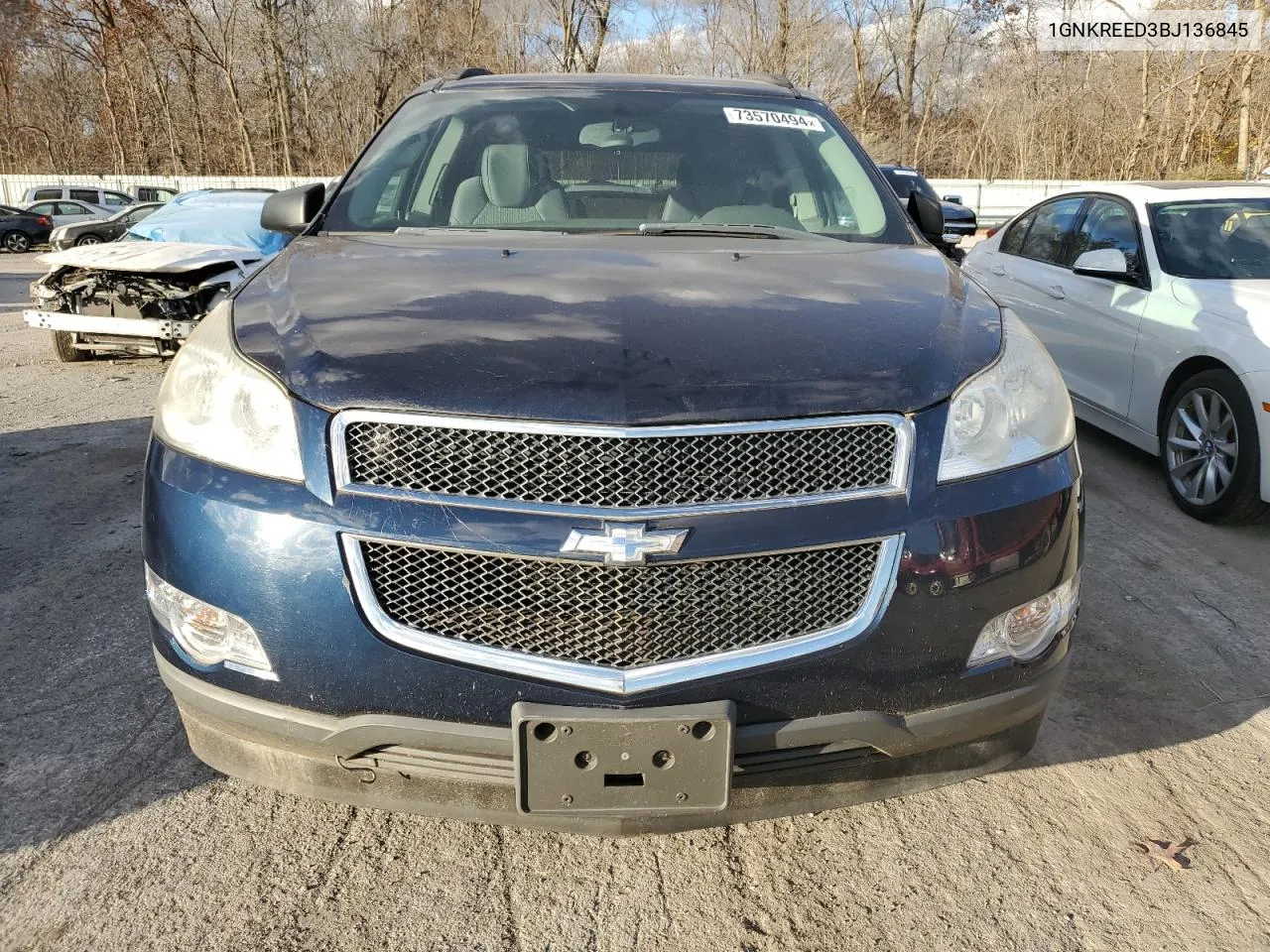 2011 Chevrolet Traverse Ls VIN: 1GNKREED3BJ136845 Lot: 73570494