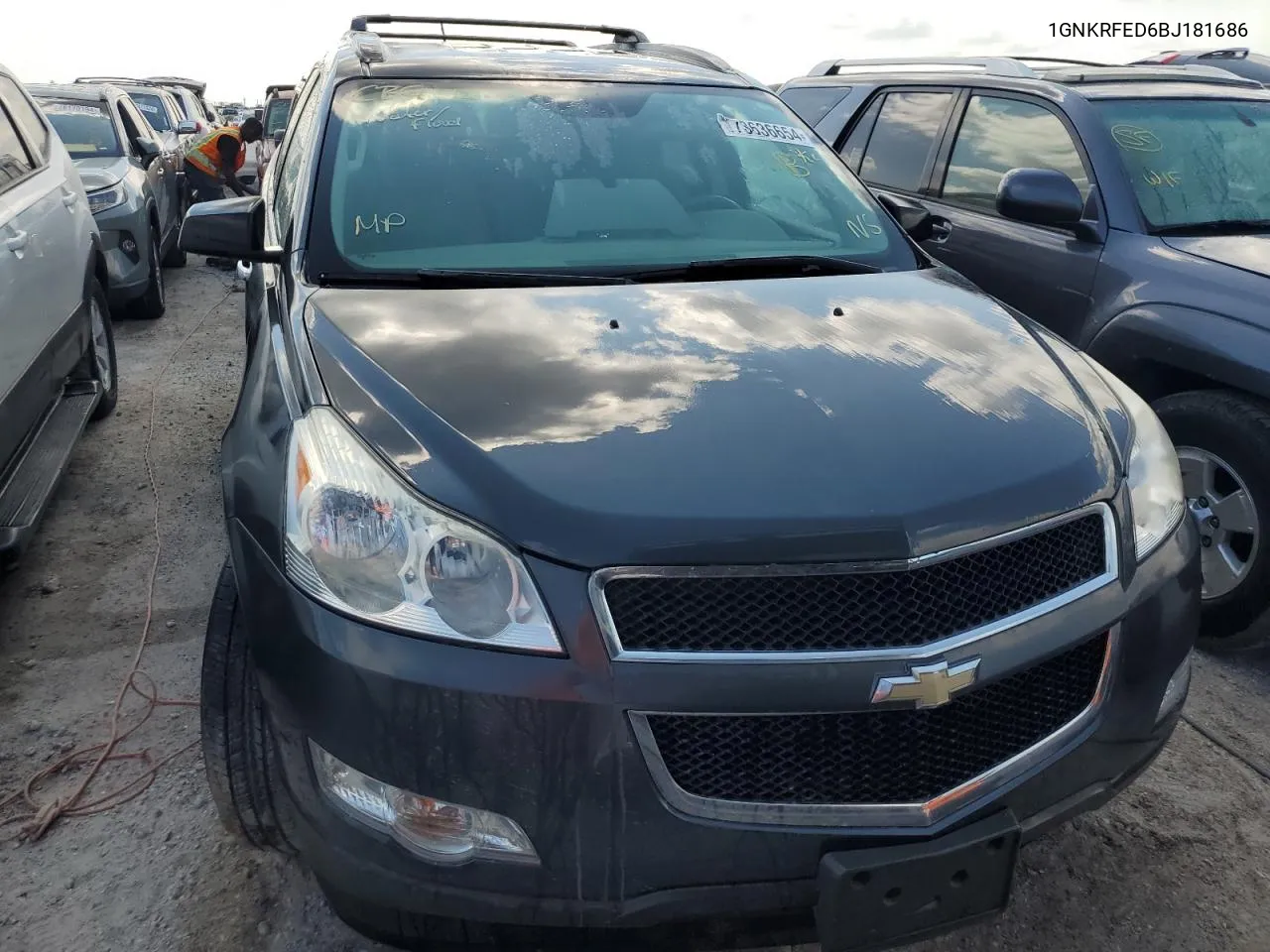 2011 Chevrolet Traverse Ls VIN: 1GNKRFED6BJ181686 Lot: 73636654