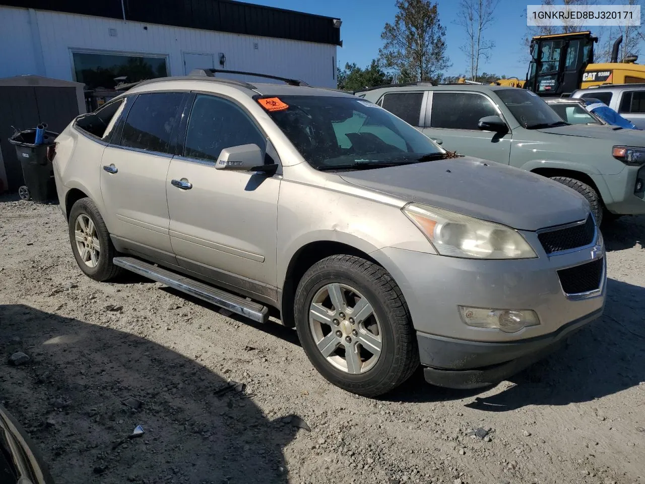 1GNKRJED8BJ320171 2011 Chevrolet Traverse Lt