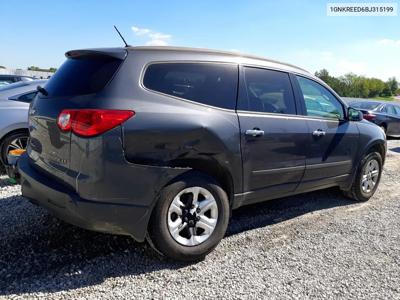 2011 Chevrolet Traverse Ls VIN: 1GNKREED6BJ315199 Lot: 74673234