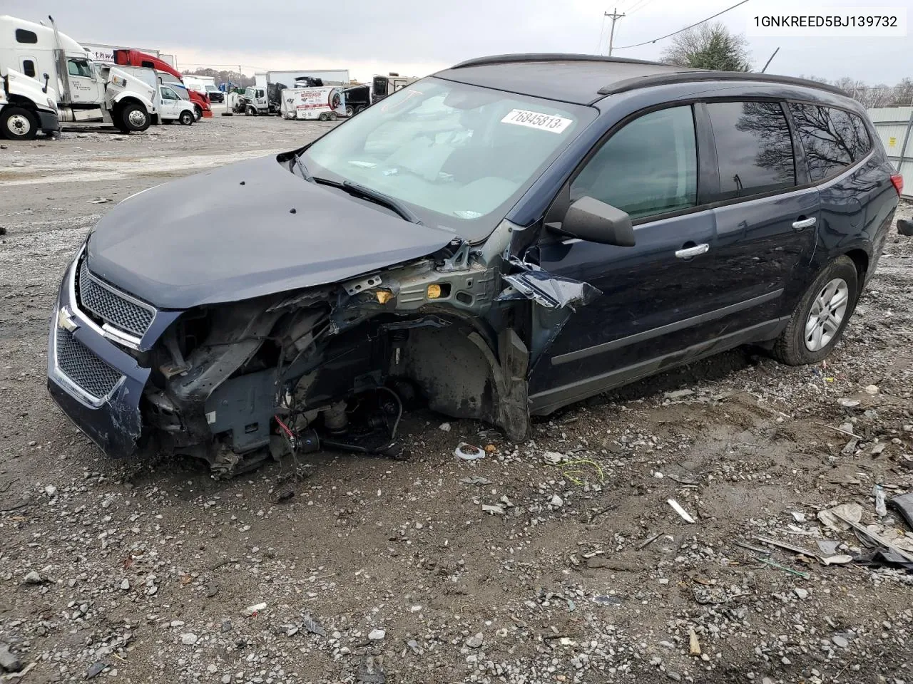 2011 Chevrolet Traverse Ls VIN: 1GNKREED5BJ139732 Lot: 76845813