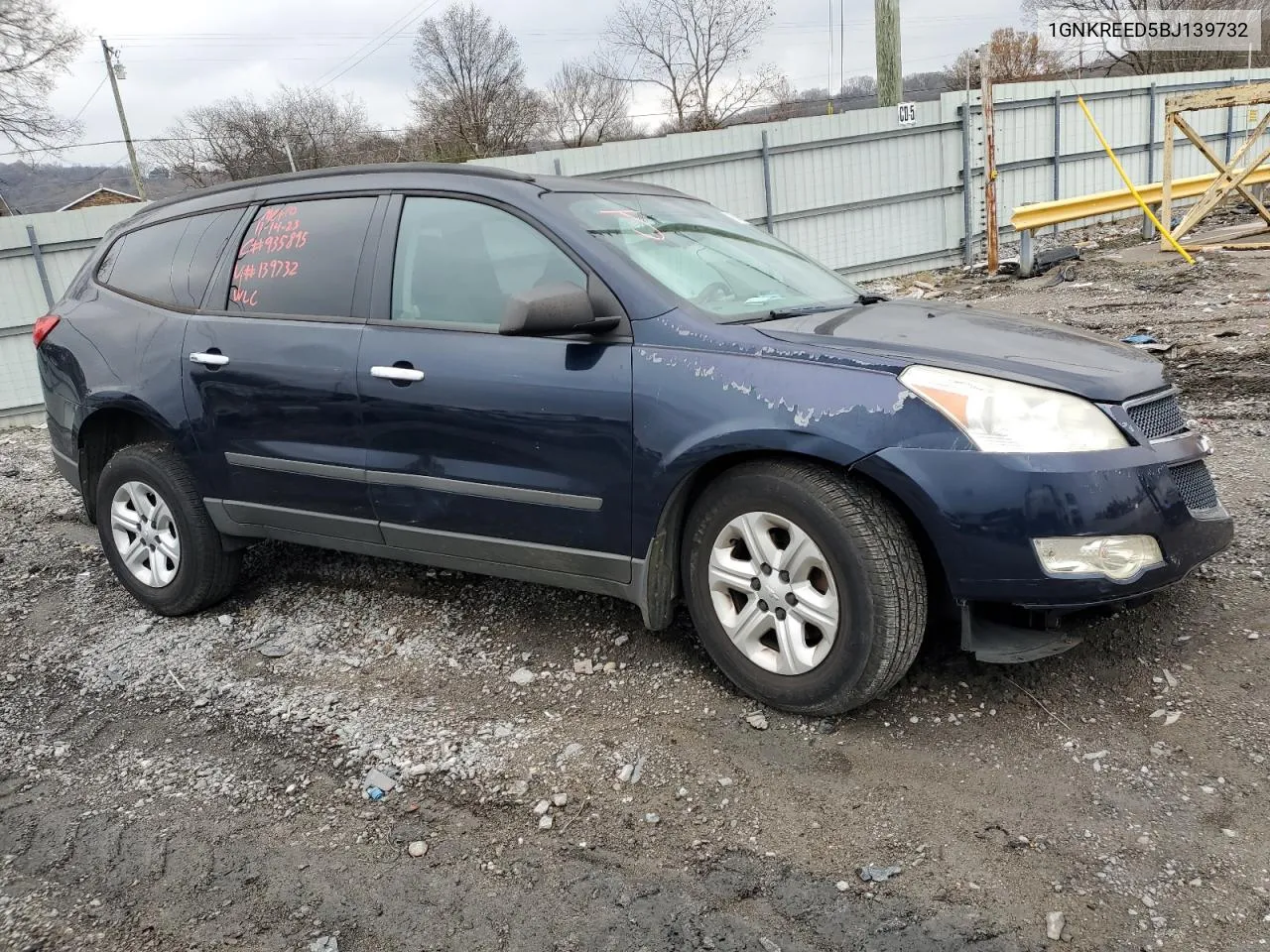 2011 Chevrolet Traverse Ls VIN: 1GNKREED5BJ139732 Lot: 76845813