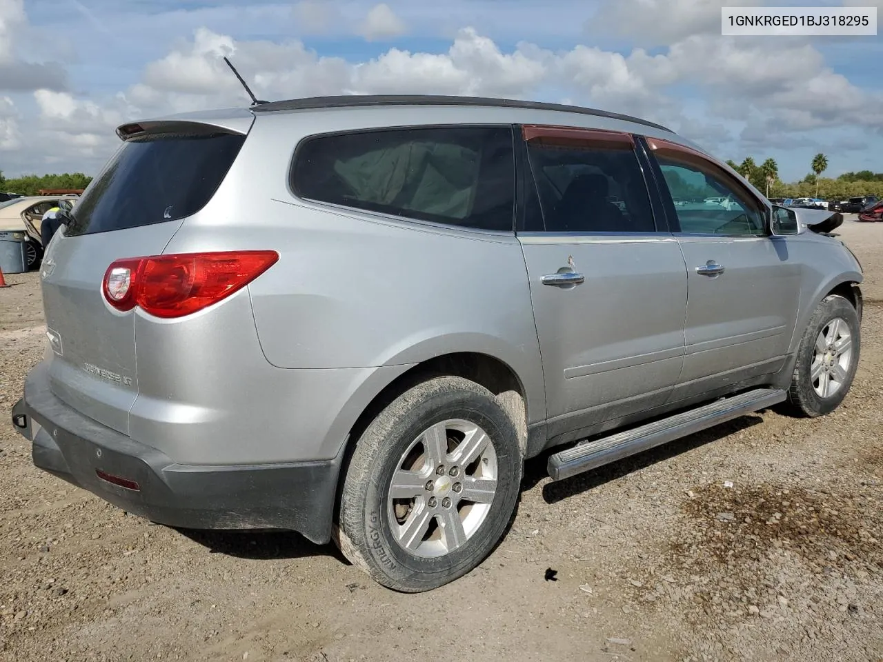 2011 Chevrolet Traverse Lt VIN: 1GNKRGED1BJ318295 Lot: 77202934